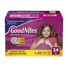 GoodNites® Absorbent Underwear, Large / Extra Large, 34 per Box