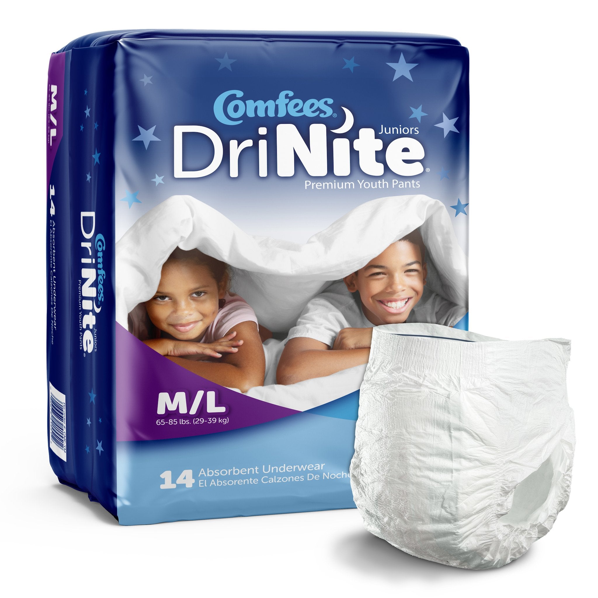 Comfees® DriNite® Juniors Absorbent Underwear, Medium / Large