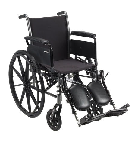 drive™ Cruiser III 24 Inch Width Wheelchair with Elevating Legrest