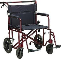 drive™ Bariatric Heavy Duty Transport Chair, 20 in. Seat, Steel, 450 lbs. Capacity