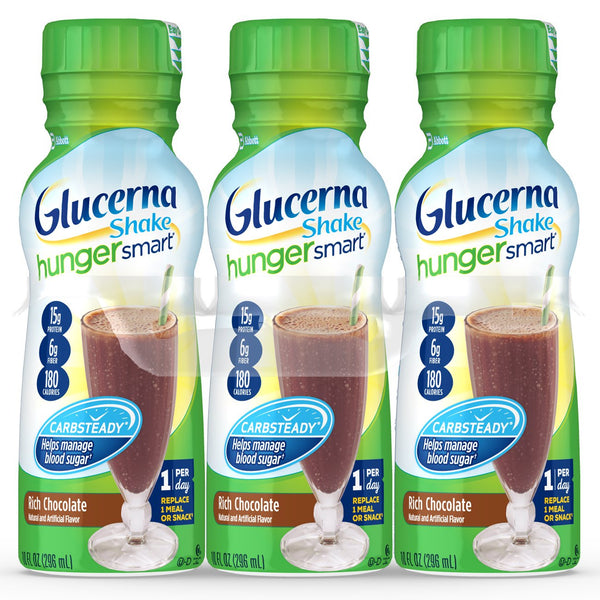 Glucerna® Hunger Smart® Chocolate Oral Supplement, 10 oz. Bottle - Adroit Medical Equipment