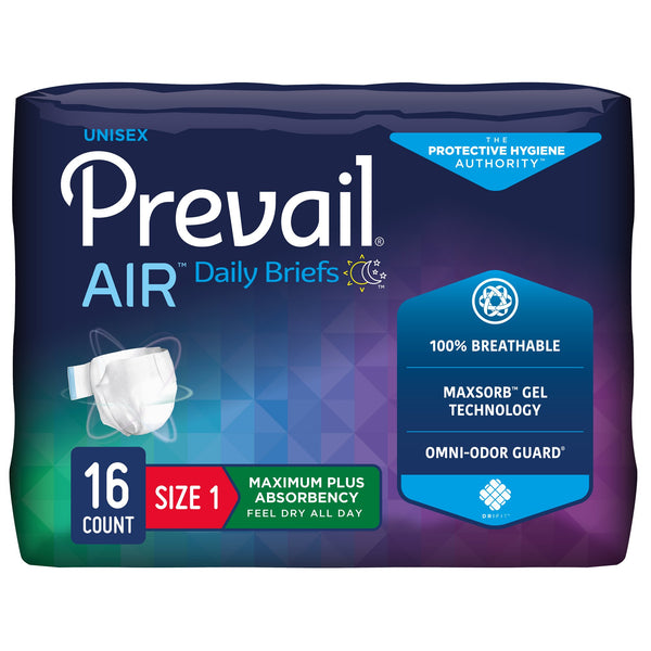 Prevail® Air Incontinence Brief, Size 1