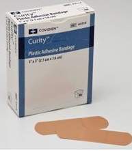 Curity™ Tan Adhesive Strip, 1 x 3 Inch