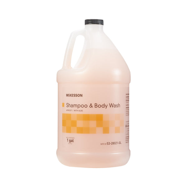 McKesson Shampoo and Body Wash, Apricot Scent, 1 gal Jug