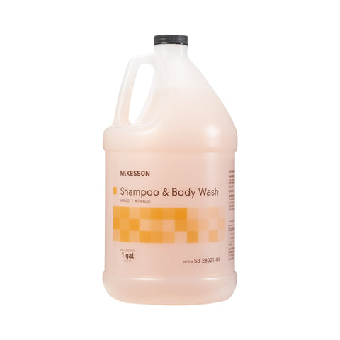 McKesson Shampoo and Body Wash, Apricot Scent, 1 gal Jug