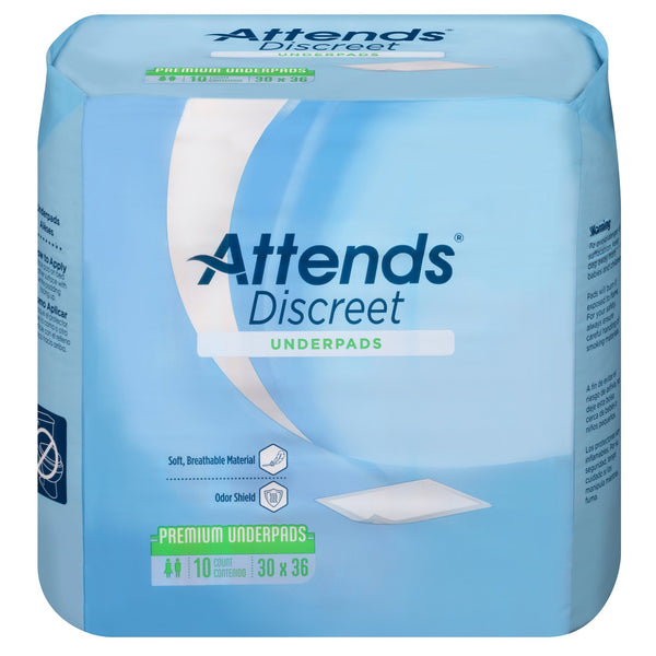 Attends® Discreet Premium Underpad, 30 X 36 Inches