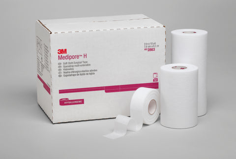 3M™ Medipore™ H Soft Cloth Surgical Tape, 1 Inch x 10 Yard