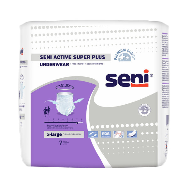Seni® Active Super Plus Heavy Absorbent Underwear, Extra Large