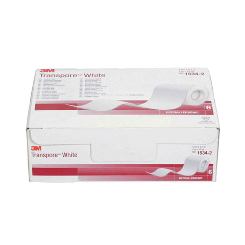 3M™ Transpore™ White Medical Tape, 2 inch x 10 yard