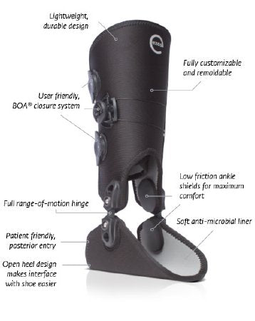 Exos™ Left Ankle Brace, Medium - Adroit Medical Equipment