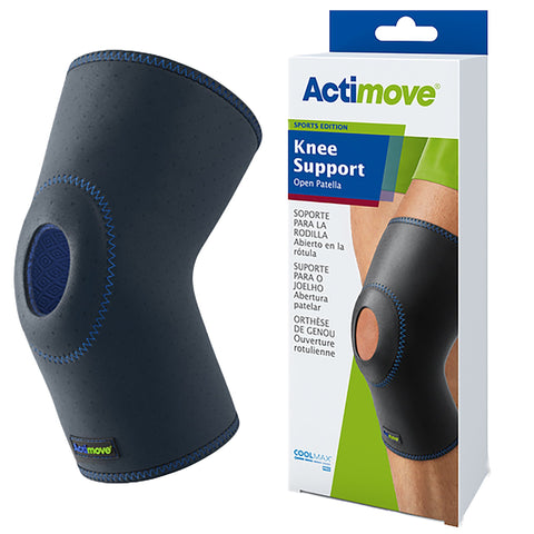 Actimove® Sports Edition Open Patella Knee Support, Navy Blue, Extra Small