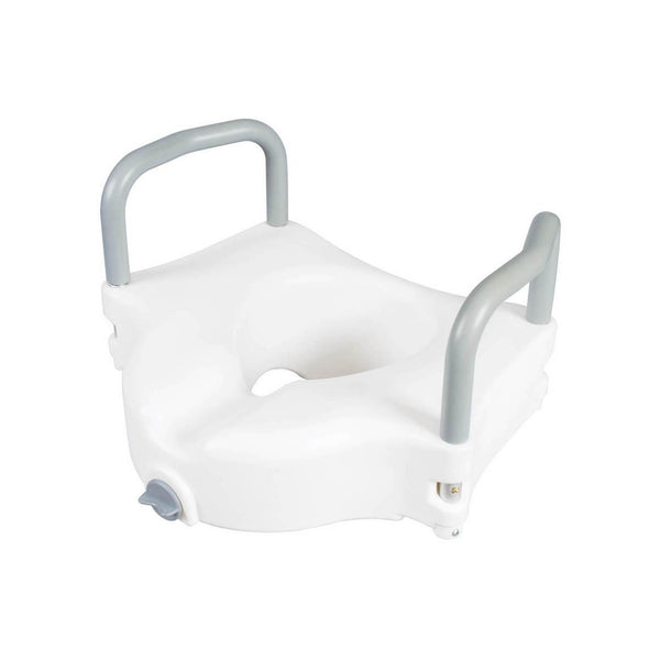 Carex® Classics Raised Toilet Seat with Armrests