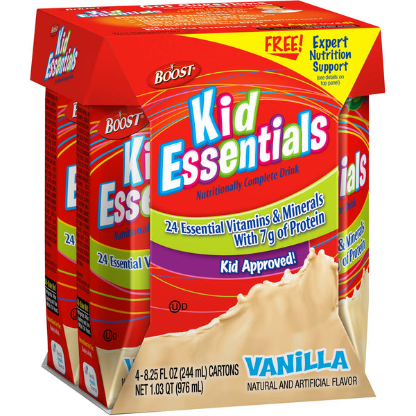 Boost® Kid Essentials™ Chocolate Pediatric Oral Supplement, 8.25 oz. Carton, 16 per Case