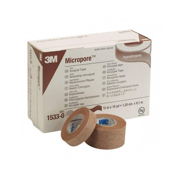 3M™ Micropore™ Medical Tape, ½ Inch x 10 Yard