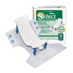 Select® Added Absorbency Incontinence Booster Pad, 4¼ x 12 Inch