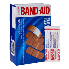 Band Aid® Flexible Fabric Tan Adhesive Strip, 1 x 3 Inch
