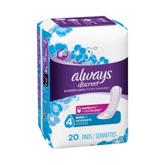 Always® Discreet Moderate Bladder Control Pad, One Size Fits Most
