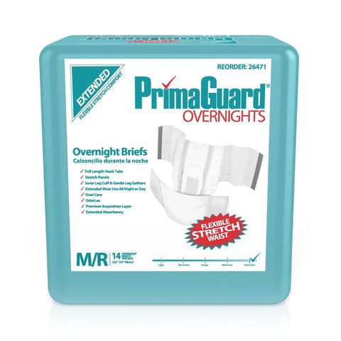 PrimaGuard™ Overnights Incontinence Brief, Medium / Regular