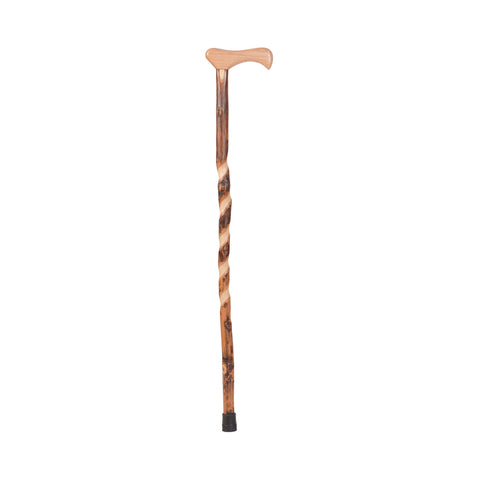 Brazos™ Wood Hiking Staff, Twisted Hickory Print