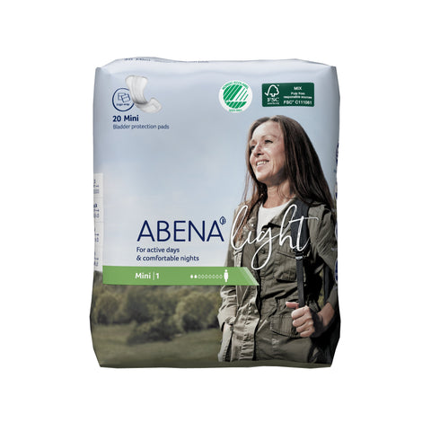 Abena™ Light Mini Bladder Control Pad, 8½ Inch Length