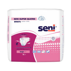 Seni® Super Quatro Severe Absorbency Incontinence Brief, Large