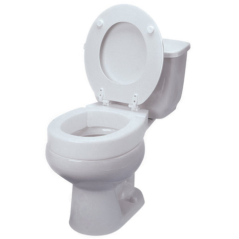 Maddak Tall ette® Toilet Seat   Standard, Hinged, White, 350 lbs. Capacity