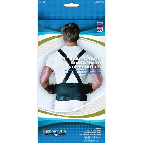 Sport Aid™ Back Support Belt with Stays, Medium / Large