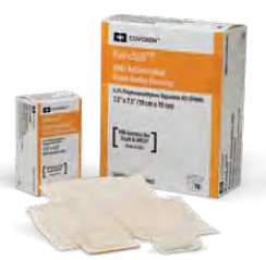Kendall™ AMD Adhesive with Border Antimicrobial Foam Dressing, 3½ x 5½ Inch