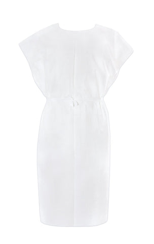 McKesson Patient Exam Gown, Deluxe Tissue/Poly/Tissue, 30 X 42 inches, White